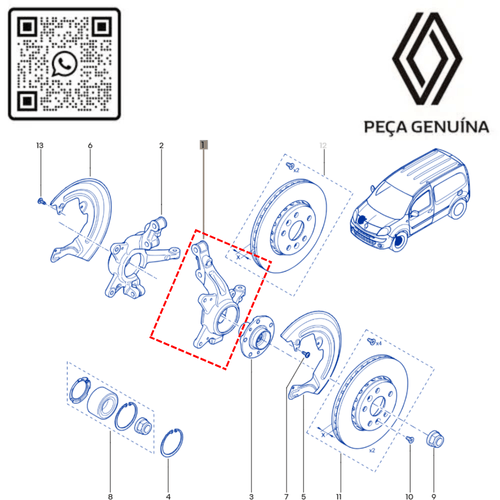 RN 755585 8200755585 MANGA DE EIXO DIANT. ESQ. KANGOO ELETRICA - 5